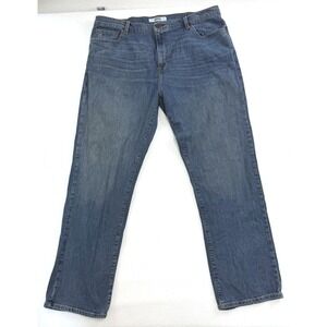 Tommy Jeans Mens Relaxed Fit Deconstructed Denim Blue Jeans 40x32 UE-1ALR